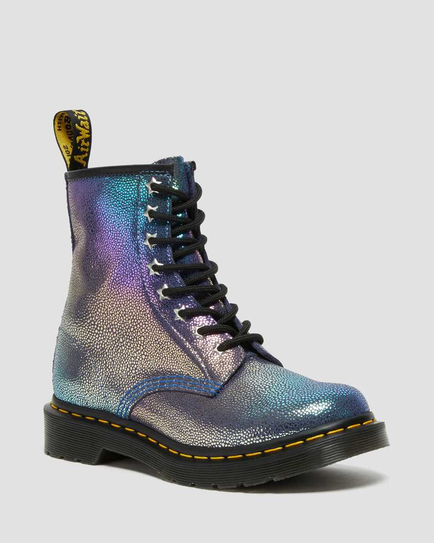 Dr Martens Lace Up Boots Women's 1460 Rainbow Ray Suede Multicolor | Malaysia 26437-HLSJ